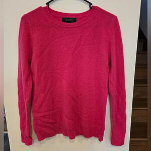 Women's‎ Tahari Pink 100% 2-Ply Cashmere Sweater Pink Medium